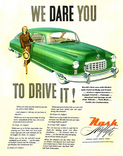1949 Nash Airflyte Ad -- Long Hood
